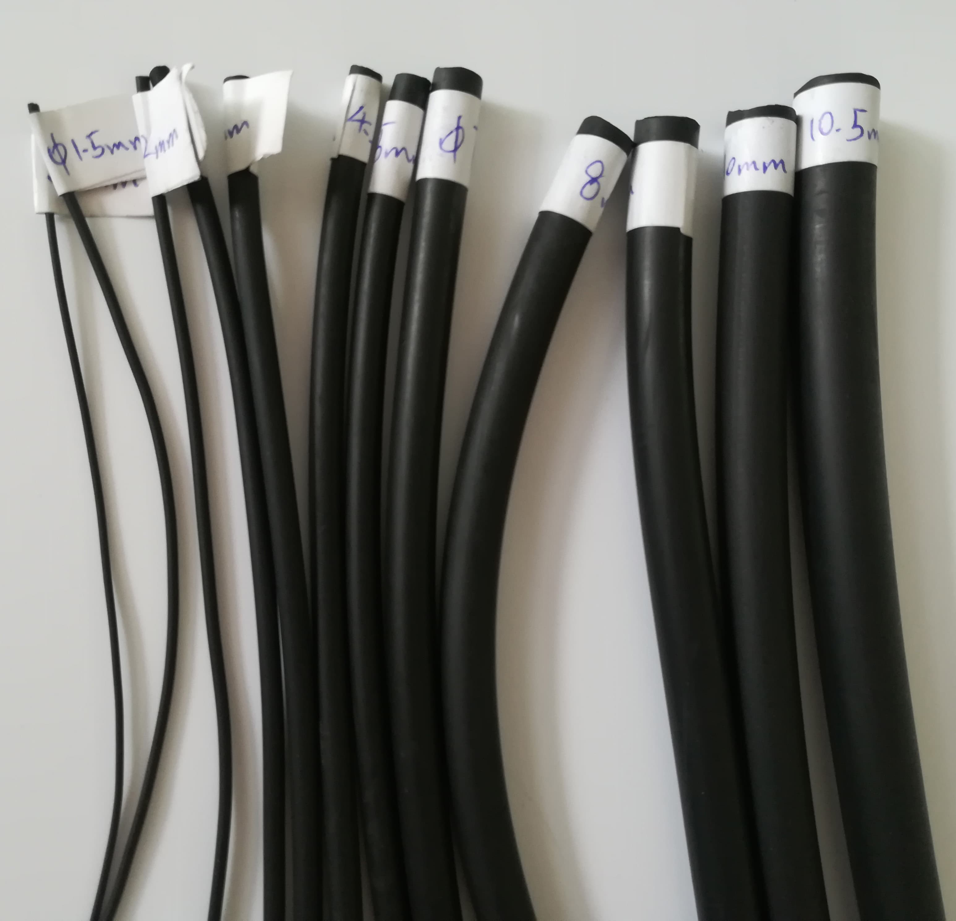 4mm 8mm Diameter Solid FKM Strips Cords Hoses for Sealing